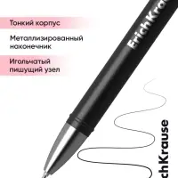 Ручка гелевая ErichKrause G-Soft, узел 0.38 мм, покрытие soft-touch, чёрная