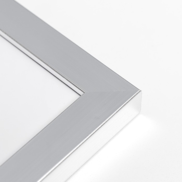 Фоторамка пластик Фоторамка пластик "МИРАМ" 30х40 см серебро (пластиковый экран)