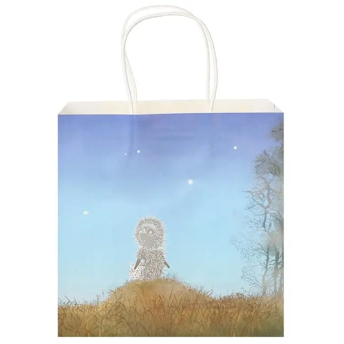 Пакет подарочный, 22х22х11 см, крафт, упаковка, Ёжик в тумане Пакет подарочный, 22х22х11 см, крафт, упаковка, Ёжик в тумане