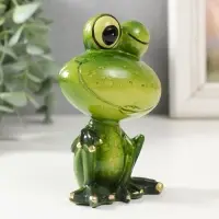 Фигурка полистоун лак &laquo;Лягушонок подмигивает&raquo;, 7&times;5&times;10.5 см