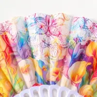 Веер складной &laquo;Каллы и мехенди&raquo;, 22.5 см