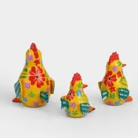 Сувенирный набор &laquo;Курочки&raquo;, 12 см, 10 см, 8 см, дерево
