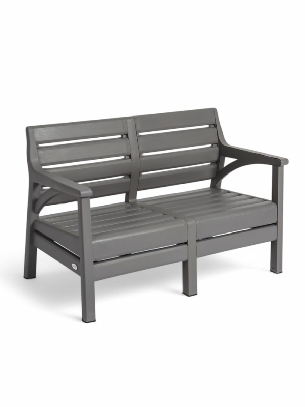 Набор садовой мебели Набор садовой мебели "Евпатория" 4 предмета: 2 кресла, стол, диван 2-х местный, цвет серый