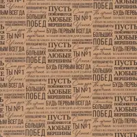 Бумага упаковочная крафтовая &laquo;Пожелания&raquo;, 50&times;70 см