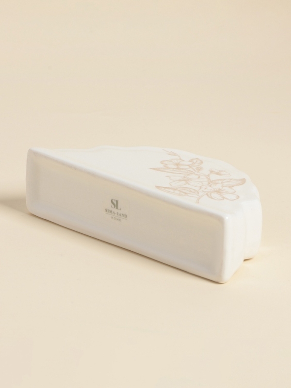 Салфетница SL Home «Аманде», 15×4×7,8 см, фарфор, белая