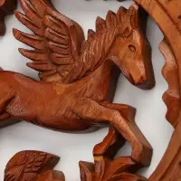 Панно &laquo;Пегас&raquo;, 20&times;20&times;2 см, дерево суар