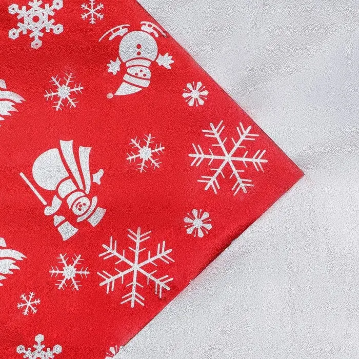 Плёнка упаковочная фольгированная, 70×50 см, красный