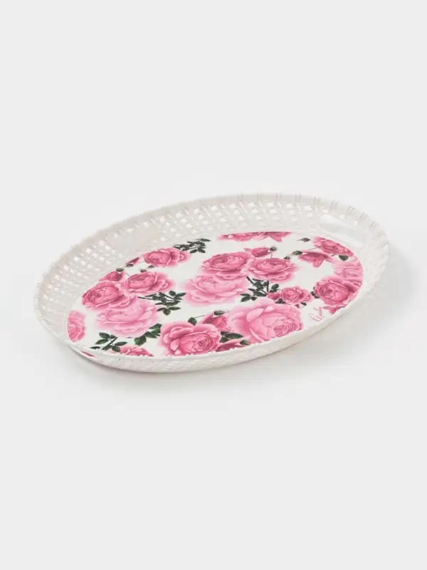 Поднос овальный Доляна &laquo;Пастораль&raquo;, 39&times;29&times;3.5 см, цвет МИКС