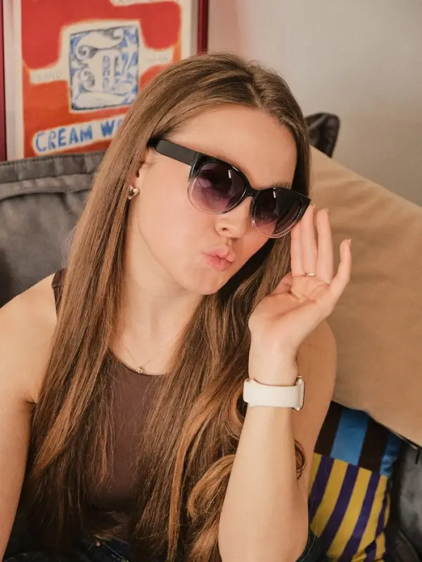 Очки солнцезащитные женские &laquo;OneSun. Кошачий глаз&raquo;, uv 400, чёрный, фиолетовый