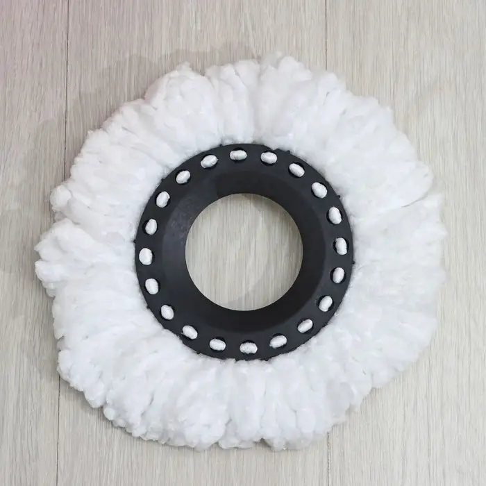 Швабра с отжимом и ведром на колёсиках с пластиковой центрифугой Доляна, 14 л, швабра, запасная насадка из микрофибры, МИКС