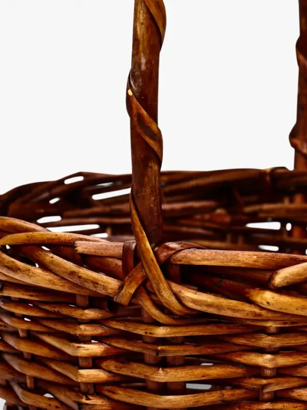 Корзина плетеная (ива)  27 х 21 х 11/28  см коричневый