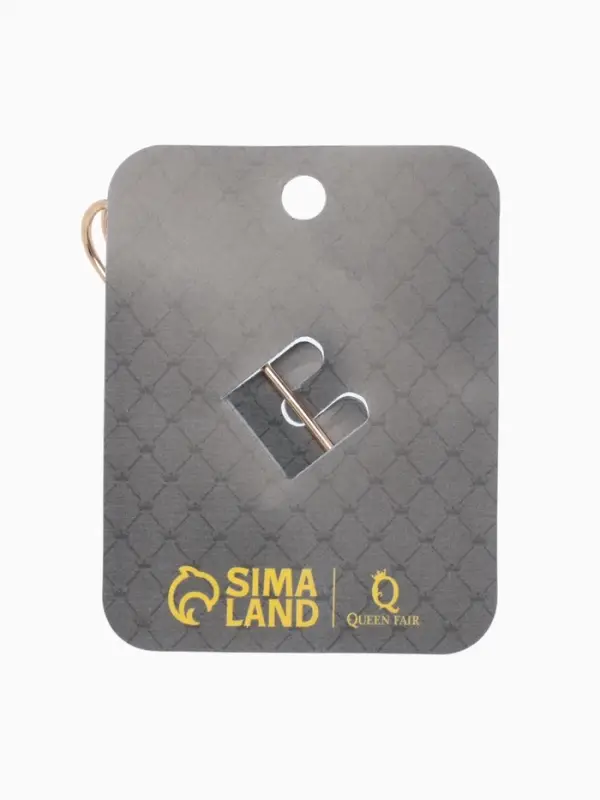 Булавка &laquo;Зефир&raquo;, 7 см, белая в золоте