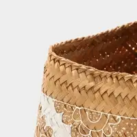 Корзинка плетёная &laquo;Манадо&raquo;, 24&times;24&times;15 см, бамбук, светлая