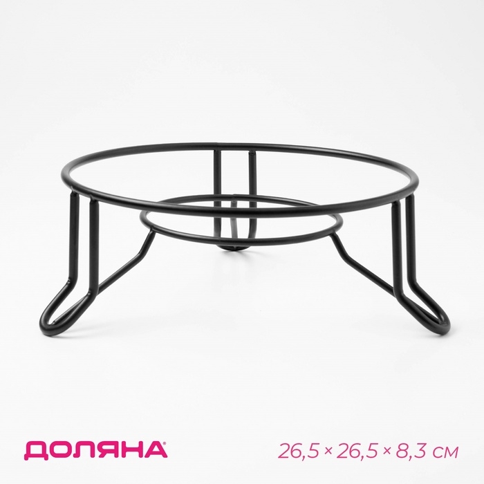 Подставка под горячее глубокая Доляна «Казан», 26,5×26,5×8,3 см, цвет коричневый Подставка под горячее глубокая Доляна «Казан», 26,5×26,5×8,3 см, цвет коричневый