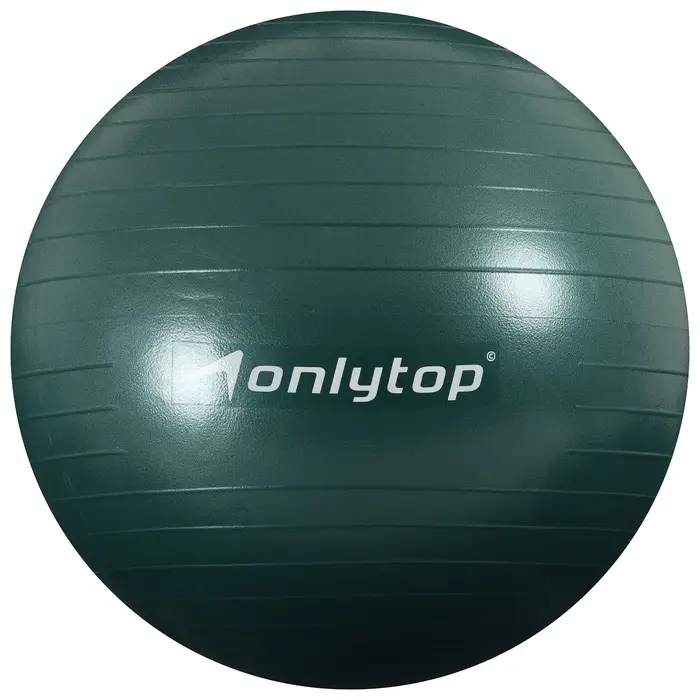 Фитбол ONLYTOP, d=65 см, 900 г, антивзрыв, зелёный