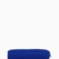 Косметичка-пенал школьная на молнии, длина 20 см, васильковая
