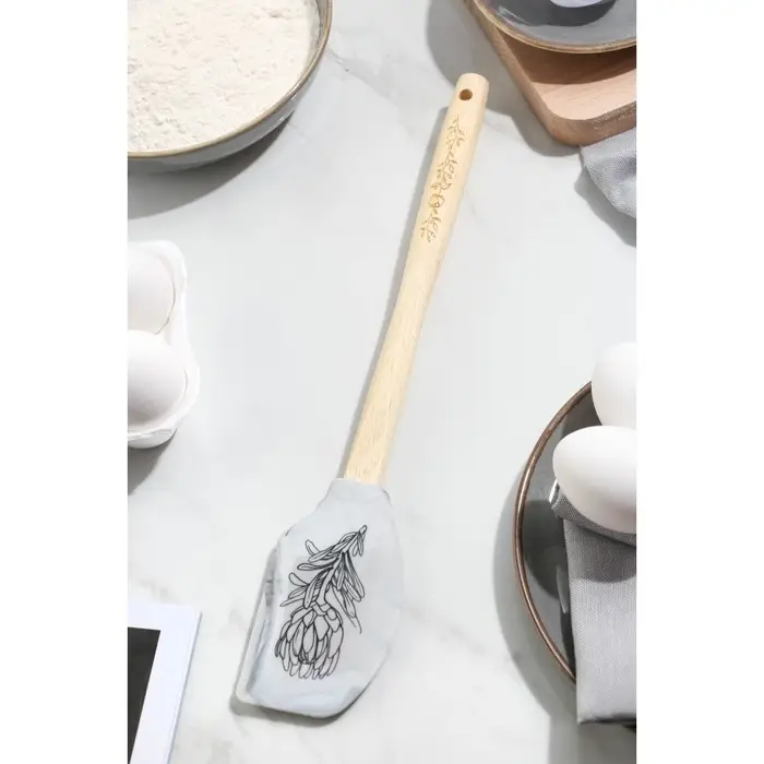 Лопатка силиконовая «Мрамор» на формовой подложке, 14 × 30 см