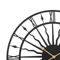 Часы настенные интерьерные &laquo;Солнце&raquo;, серия: Лофт, металл, бесшумные, плавный ход, d=80 см, от батарейки 1&times;АА