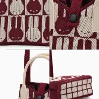 Сумка подр Зайцы, 12*4*17, отд на кнопке, дл ремень, красный