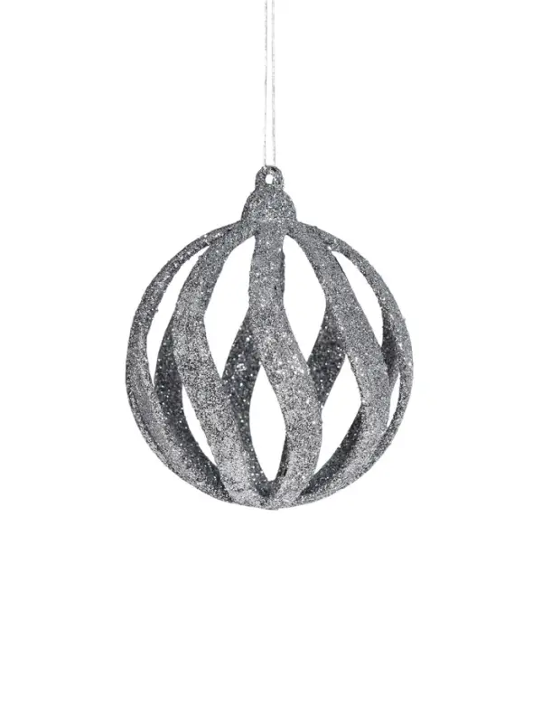 Ёлочные игрушки &laquo;Селин&raquo;, шары новогодние, d=8 см, набор 6 шт., серебро