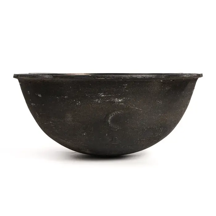 Казан, 8 л, круглое дно, алюминиевая крышка, чугун