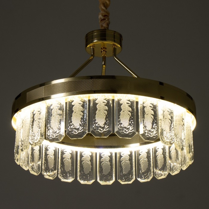 Люстра Люстра "Олиен" LED 60Вт 3 режима золото 46,5х46,5х30 см BayerLux