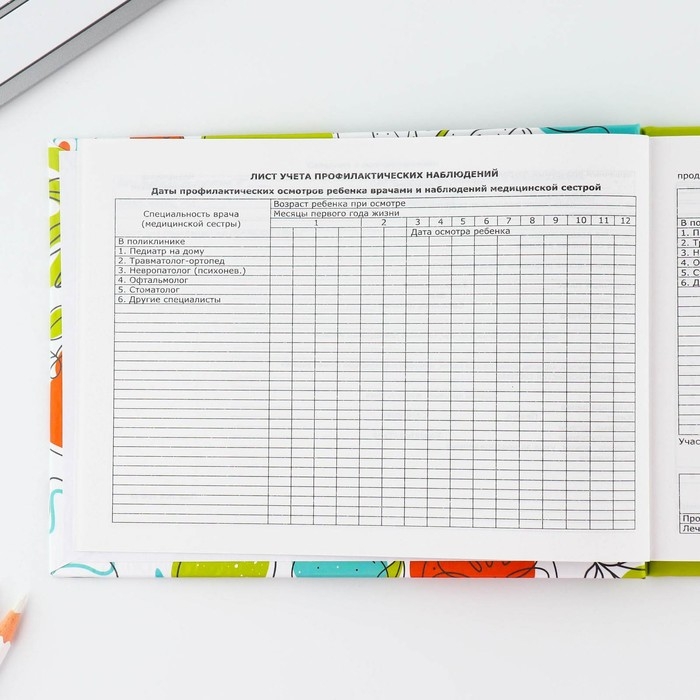 Медицинская карта в твердой обложке Форма №112/у «Медведи», 80 л Медицинская карта в твердой обложке Форма №112/у «Медведи», 80 л