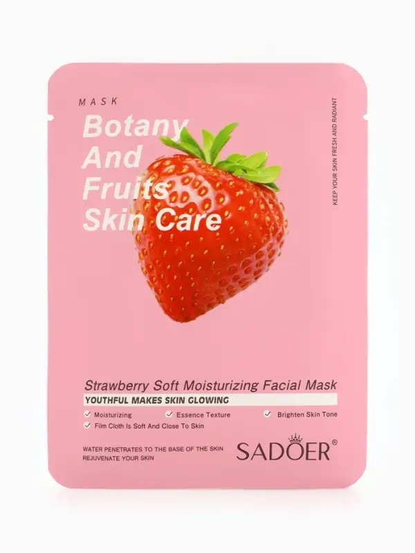 Маска тканевая для лица с экстрактом клубники, 25 мл Маска тканевая для лица с экстрактом клубники, 25 мл