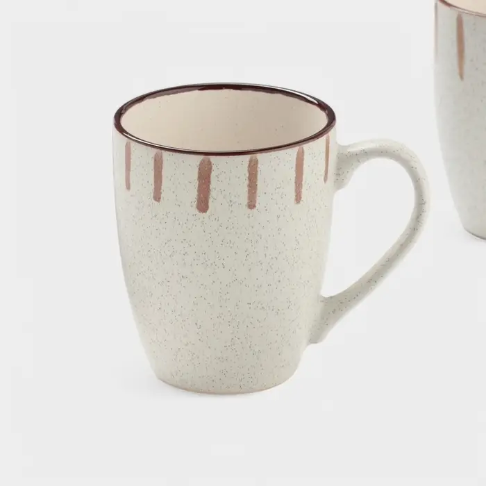 Набор кружек Доляна &laquo;Скандинавия&raquo;, 350 мл, 2 шт., керамика, бежевый