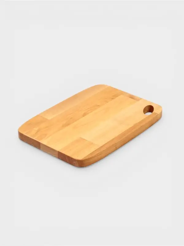 Доска разделочная, пропитана маслом, береза, 22,2х17х1,8/1,6 см