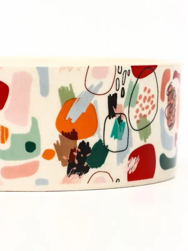 Миска &laquo;Цветные пятнышки&raquo;, 250 мл, 11.5&times;11.5&times;4.5 см, керамика, бежевая