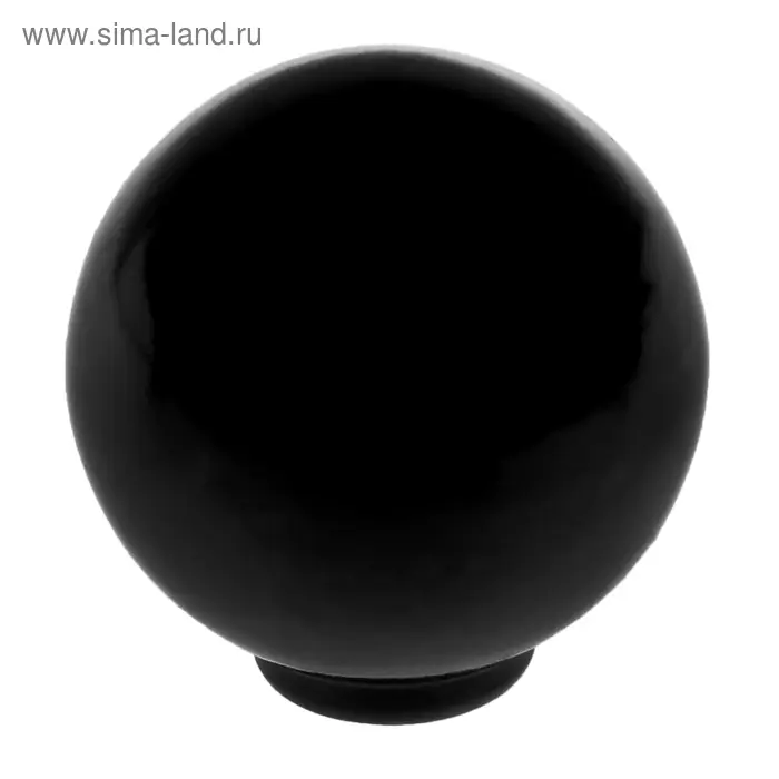 Ручка кнопка PLASTIC 008, пластиковая, черная Ручка кнопка PLASTIC 008, пластиковая, черная