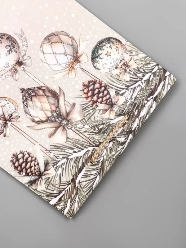 Пакет подарочный новогодний ламинированный, «Новогодние игрушки» , 18×10×22.3 см Пакет подарочный новогодний ламинированный, «Новогодние игрушки» , 18×10×22.3 см