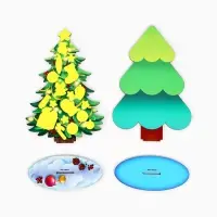 Роспись по дереву на новый год. Игровой набор для детей &laquo;Нарядные елочки&raquo;, набор для творчества