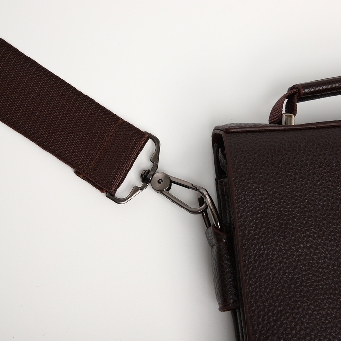 Сумка мужская на клапане TEXTURA, наружный карман, цвет коричневый Сумка мужская на клапане TEXTURA, наружный карман, цвет коричневый