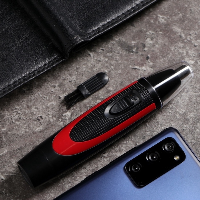 Триммер для волос Luazon LTRI-03, для носа и ушей, от батареек 1хАА, чёрный Триммер для волос Luazon LTRI-03, для носа и ушей, от батареек 1хАА, чёрный