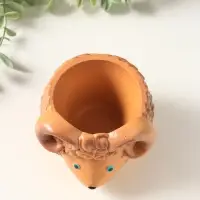 Подставка для мелочей &laquo;Баран&raquo;, 10.5&times;9.5 см, коричневая