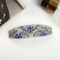 Заколка - автомат для волос QF &laquo;Сара&raquo;, фиалки, 8.5 см