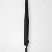 Зонт - трость полуавтоматический &laquo;Однотонный&raquo;, 16 спиц, R=59/70 см, d=118 см, чёрный