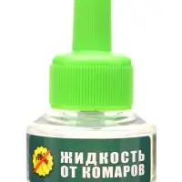 Средство инсектицидное "Жидкость от комаров" без запаха, зеленое, 60 ночей, 30 мл