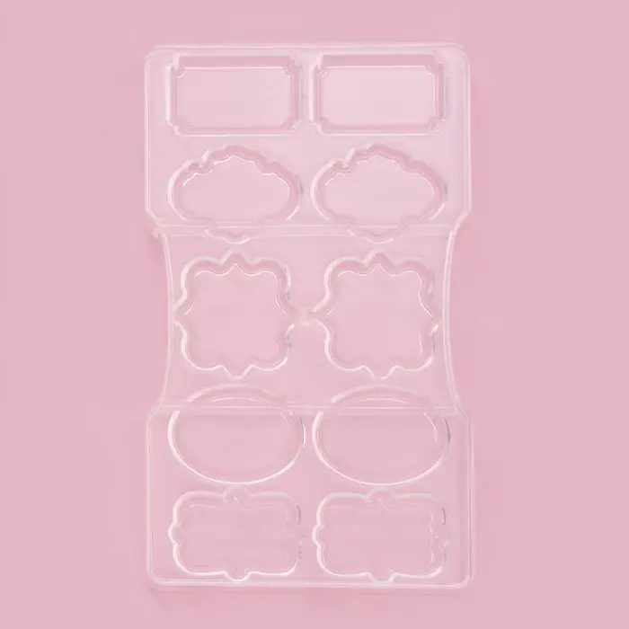 Форма для конфет и шоколада &laquo;Рамочка&raquo;, 10 ячеек, 20&times;12&times;2.5 см, пластик, прозрачная