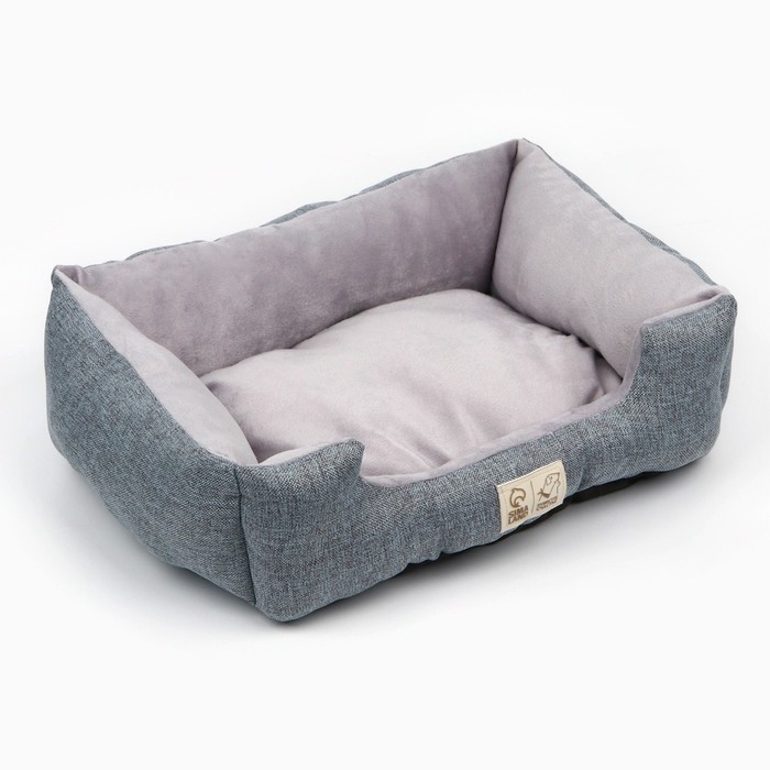 Лежанка для кошек и собак серая, 45х35х11 см Лежанка для кошек и собак серая, 45х35х11 см