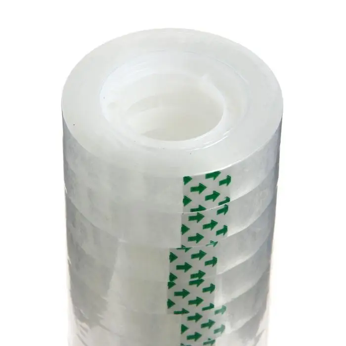 Клейкая лента 12 мм х 33 м., цвет кристально - прозрачный Клейкая лента 12 мм х 33 м., цвет кристально - прозрачный