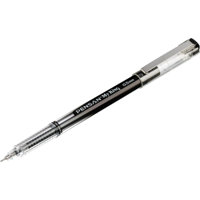 Ручка гелевая неавтомат. MY-KING GEL PEN METAL CLIP 0,5мм, черный
