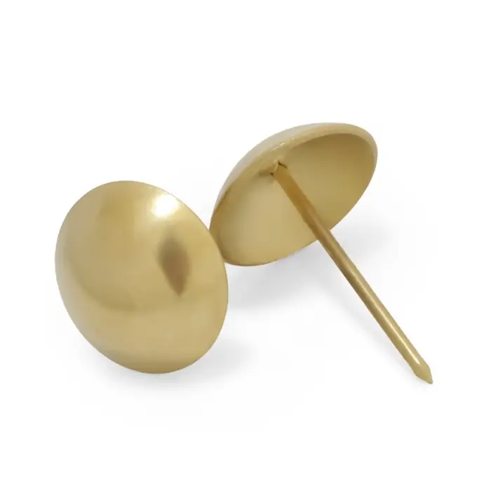 Гвозди ТУНДРА, декоративные, обивочные, 25&times;39 мм, золото, 100 шт.