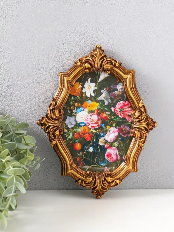 Фоторамка полистоун 11х16 см "Графиня" золото 2,5х18х13 см