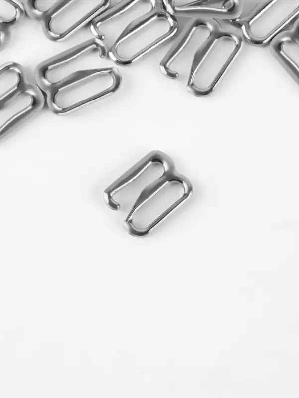 Крючок для бретелей, металлический, 8 мм, набор 20 шт., цвет серебряный Крючок для бретелей, металлический, 8 мм, набор 20 шт., цвет серебряный