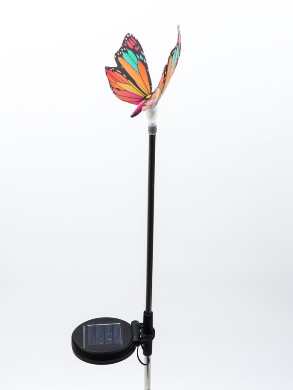 Штекер с подсветкой  Штекер с подсветкой "Бабочка Адриа" розовая, 12х70см