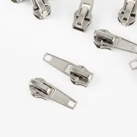 Бегунок автоматический для молнии &laquo;Спираль&raquo;, №5, 10 шт., цвет никель