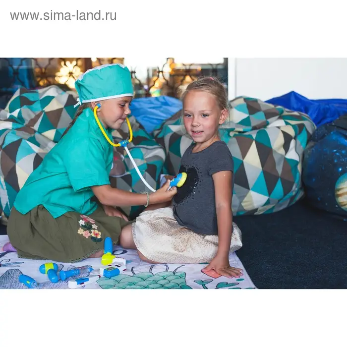 Набор доктора №4 «Лучший врач» с халатом и шапочкой, 9 предметов Набор доктора №4 «Лучший врач» с халатом и шапочкой, 9 предметов